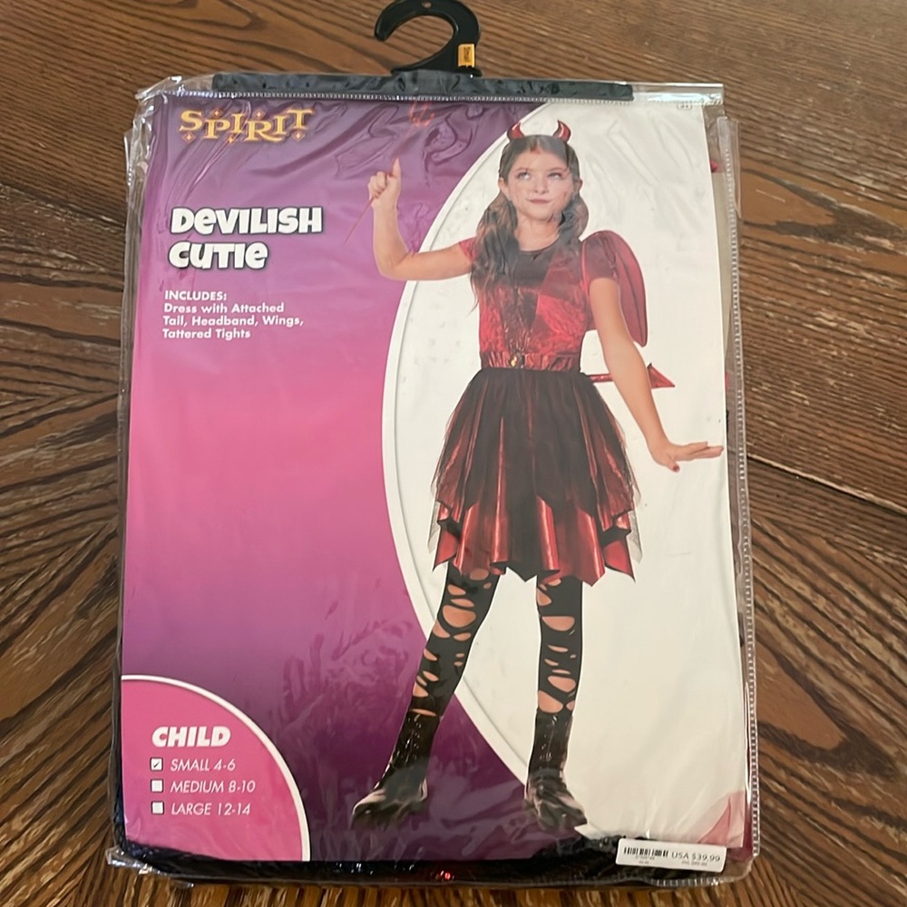 Devil costume for little girl